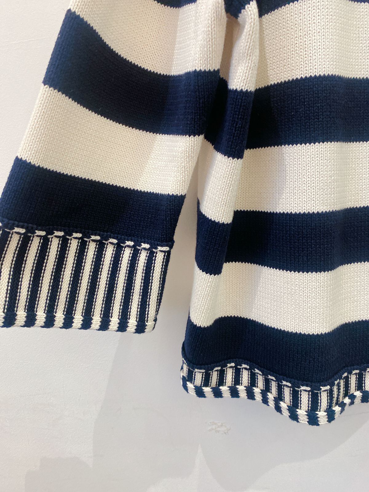 Tricot amplo listrado p&b Zara M/G