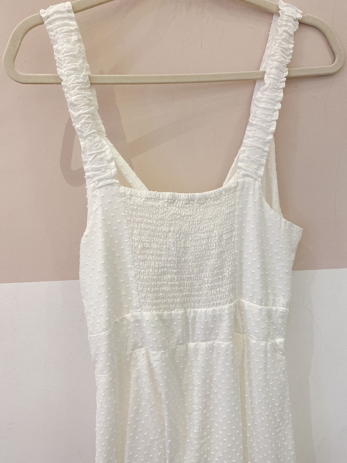 Vestido midi off textura Lizie M