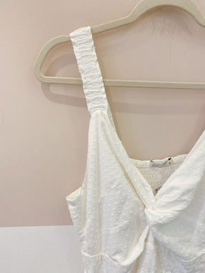 Vestido midi off textura Lizie M