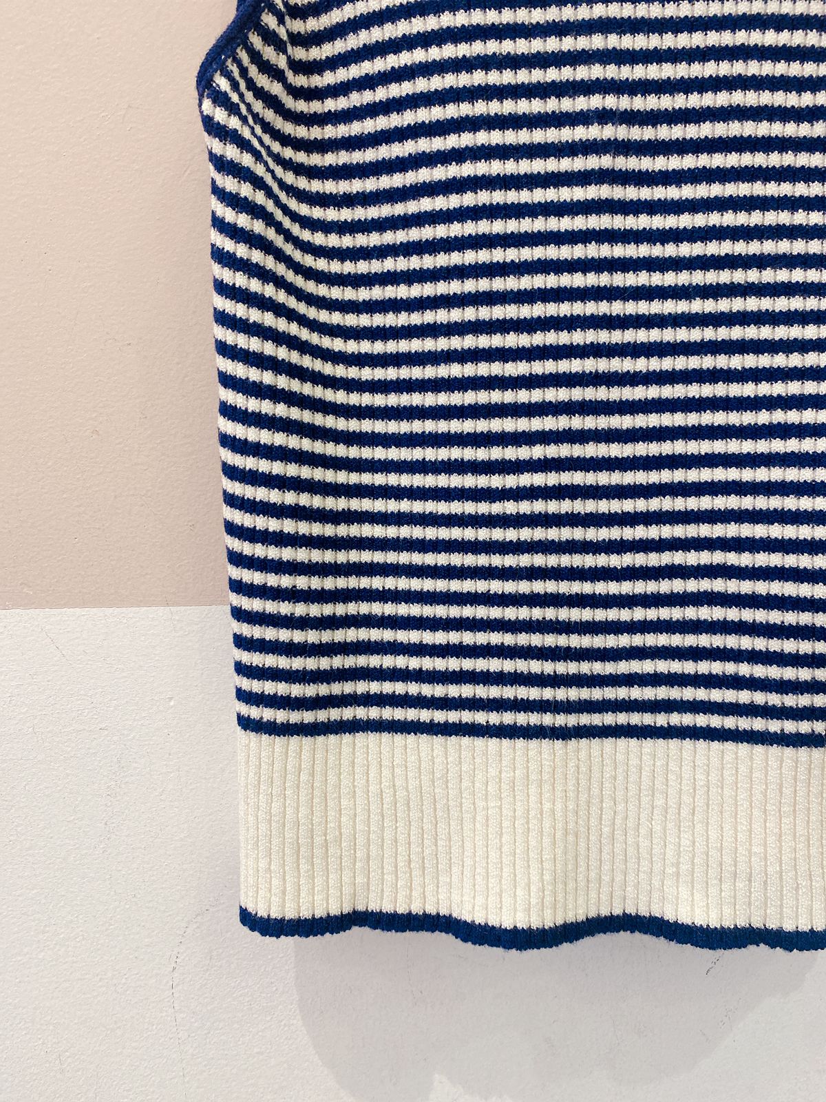 Blusa tricot listrada azul Dress To M