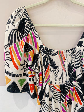 Vestido curto estampado Farm P