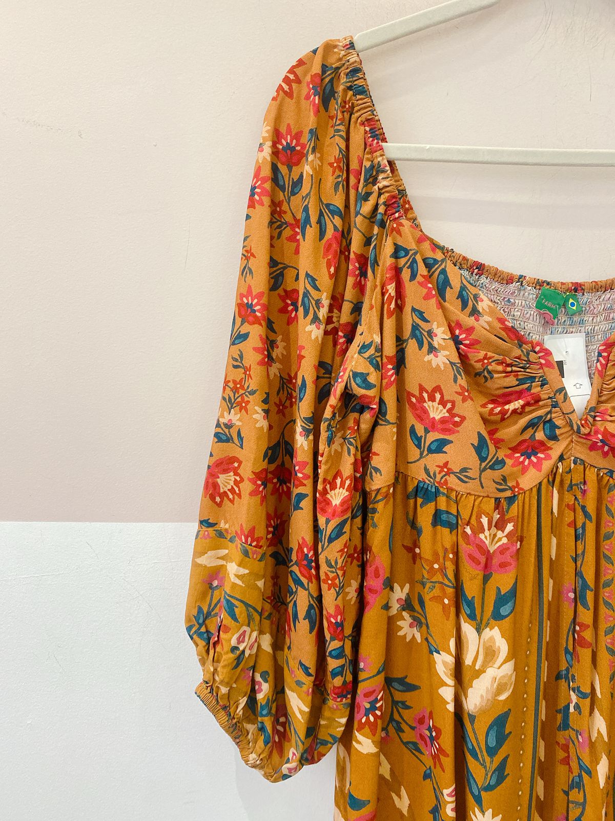 Túnica marrom floral Farm G