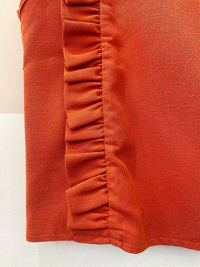 Blusa terracota babados Missinclof M