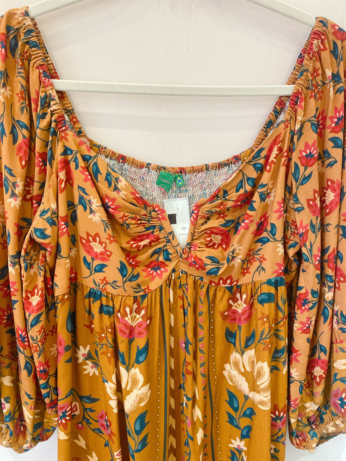 Túnica marrom floral Farm G