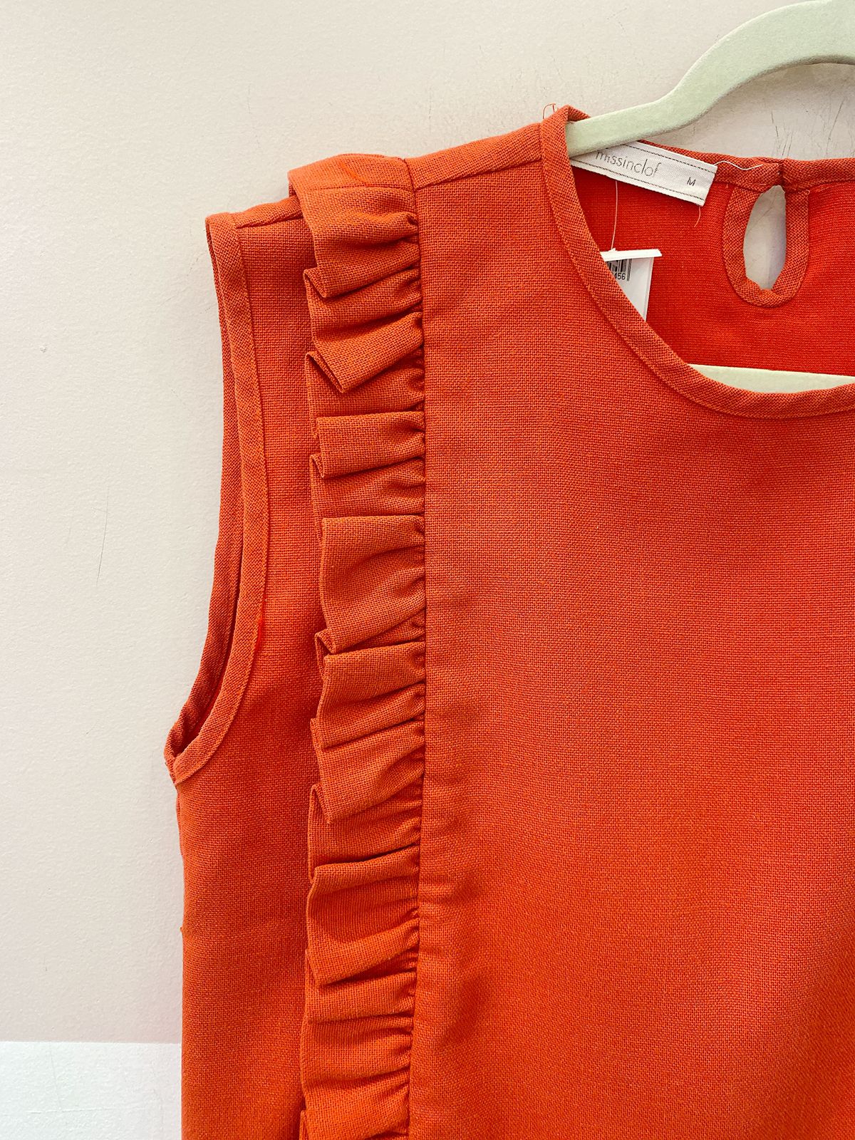 Blusa terracota babados Missinclof M