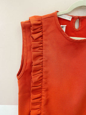 Blusa terracota babados Missinclof M