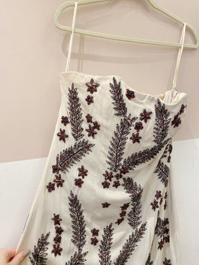 Vestido curto bordado off Animale 42