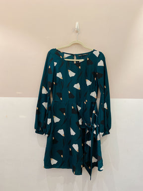 Vestido verde floral Maria Filó P