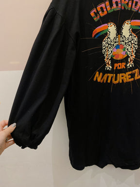 Macaquinho preto silk Farm M