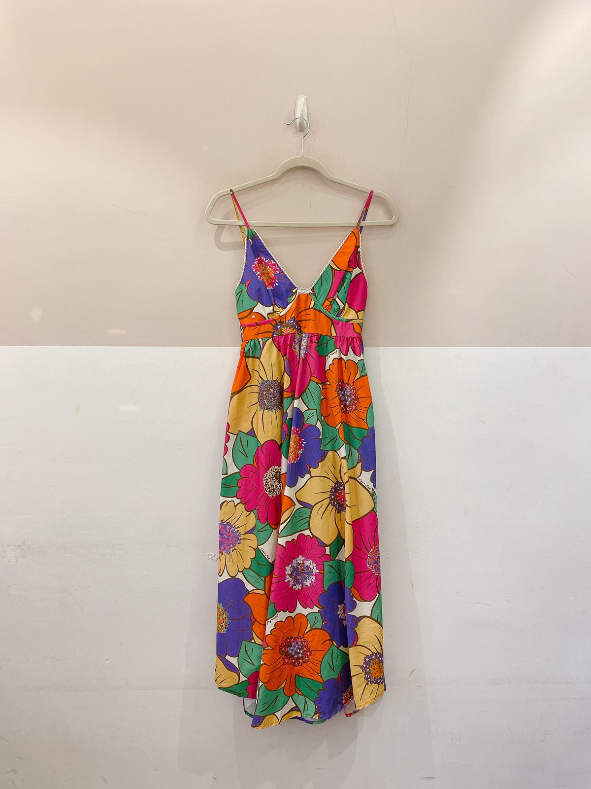 Vestido midi flores grandes Farm P