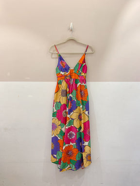 Vestido midi flores grandes Farm P
