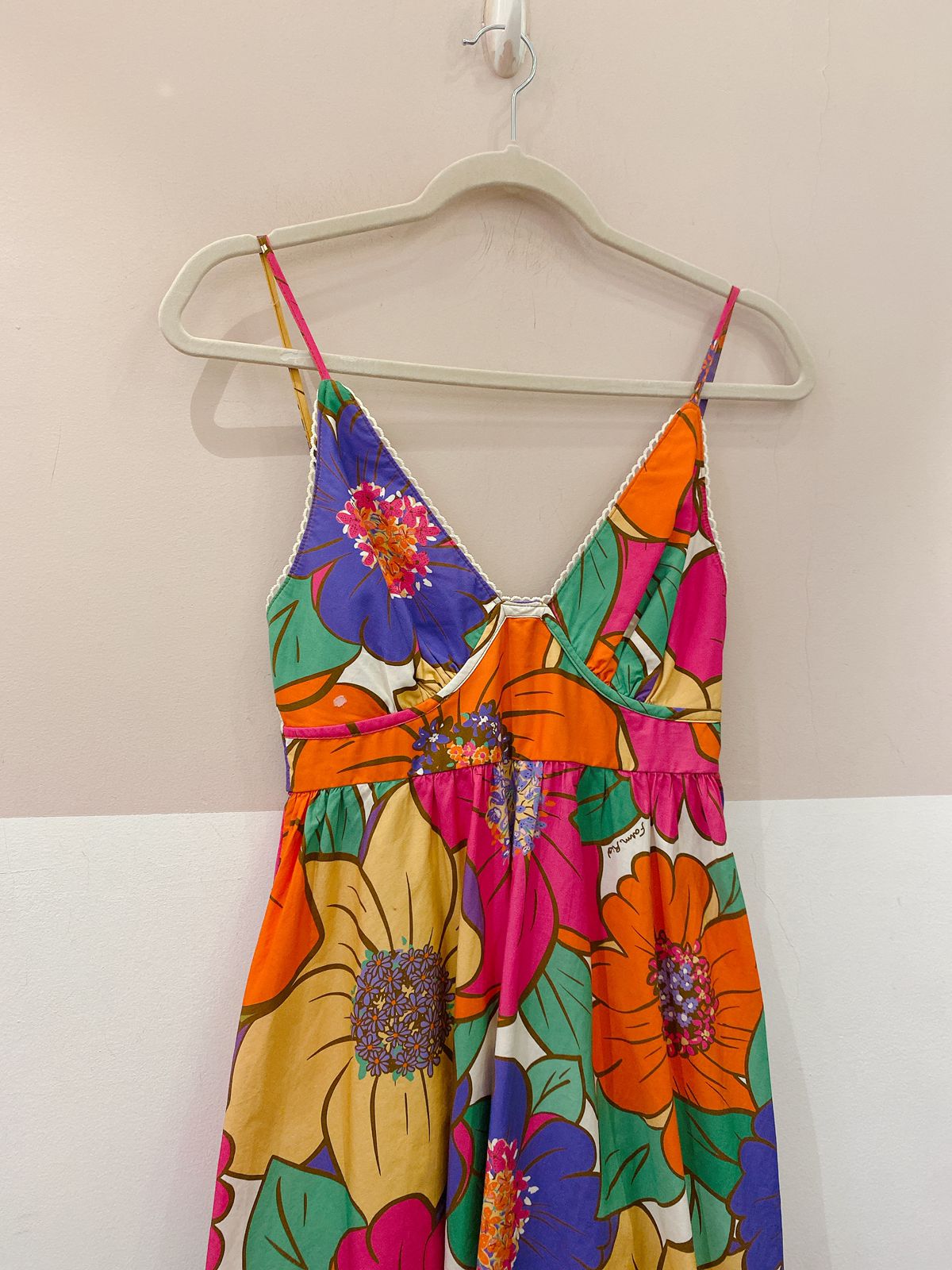 Vestido midi flores grandes Farm P