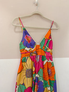 Vestido midi flores grandes Farm P