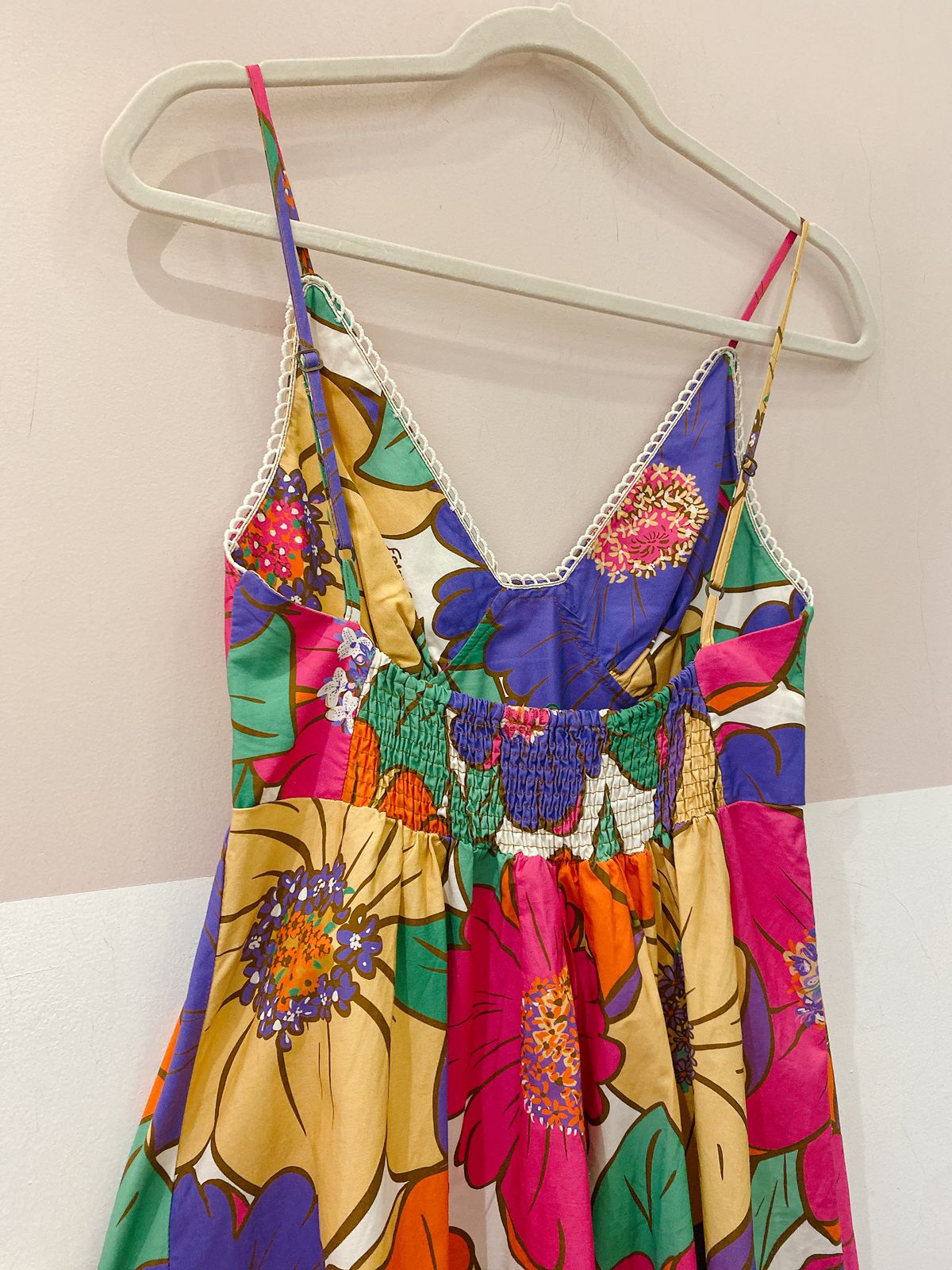 Vestido midi flores grandes Farm P