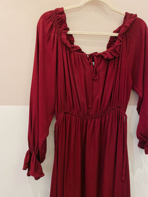 Vestido midi vinho Amaro M