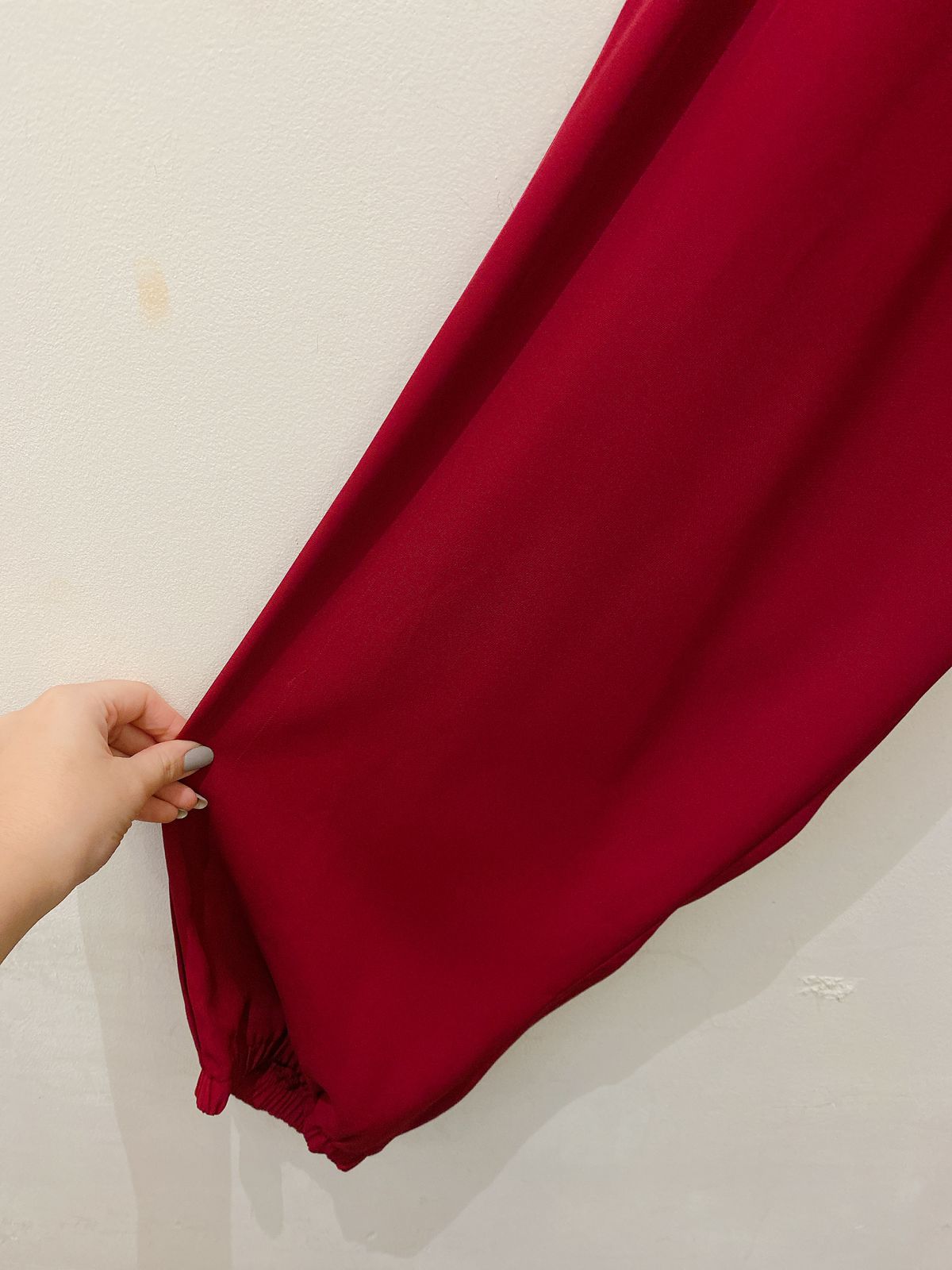 Calça vinho cós elástico Amaro 40