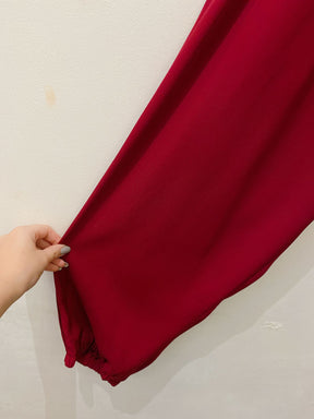 Calça vinho cós elástico Amaro 40