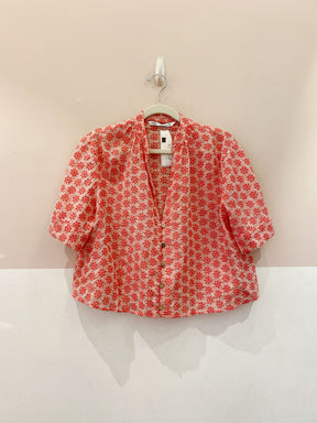Blusa laise rosa flores Zara M