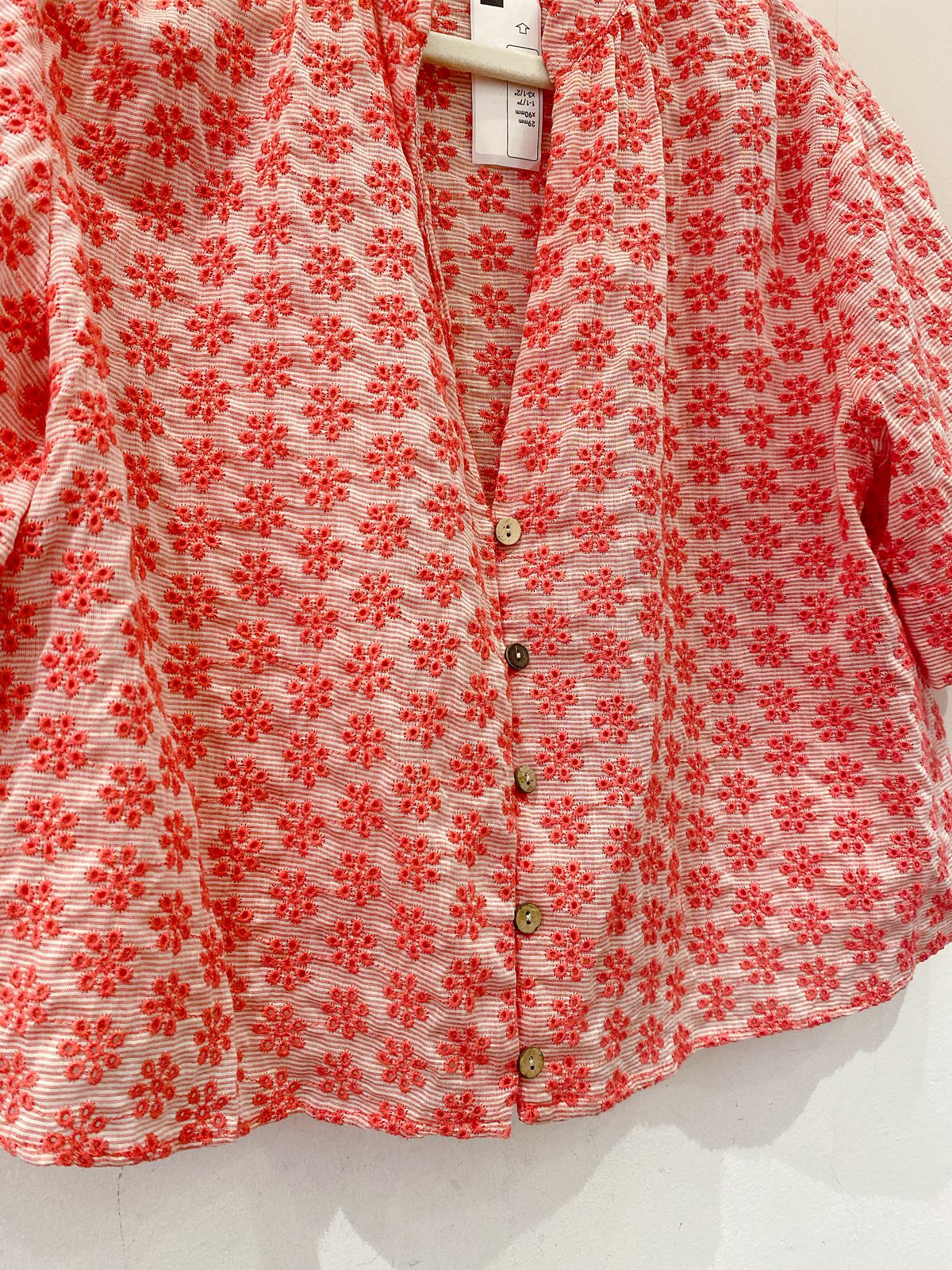 Blusa laise rosa flores Zara M