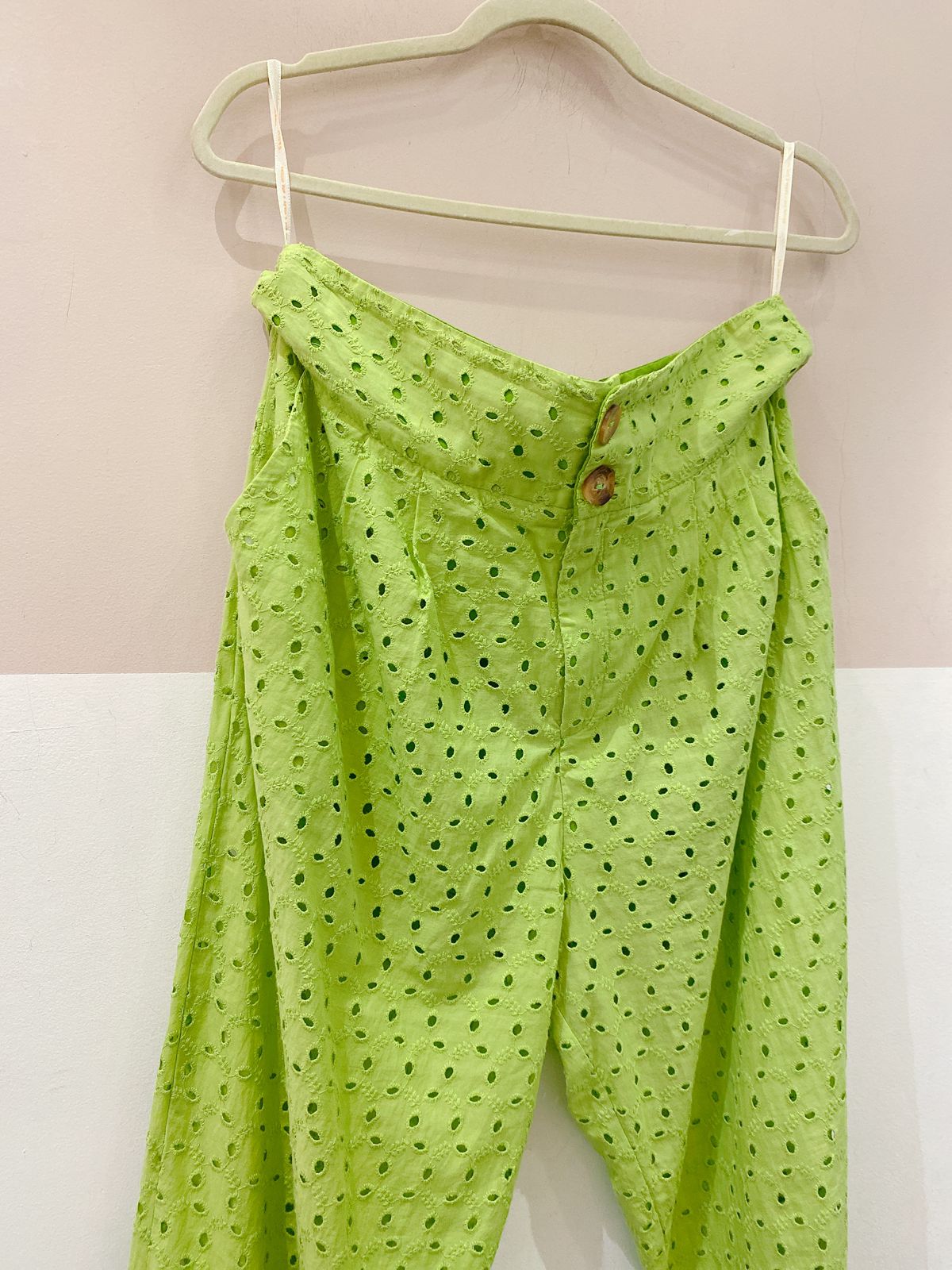 Calça verde laise Farm G