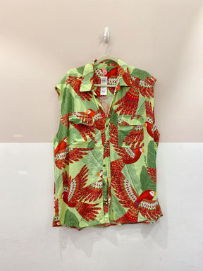 Blusa sem manga estampa araras Farm M