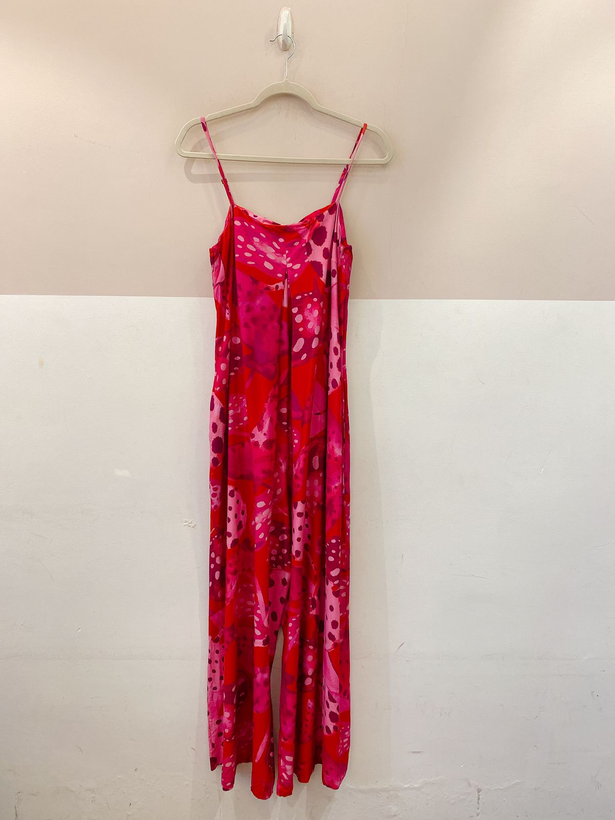 Macacão rosa estampado Farm G