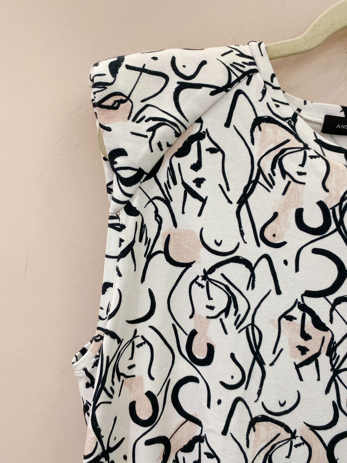 Blusa ombreiras estampada Andrea Marques 42