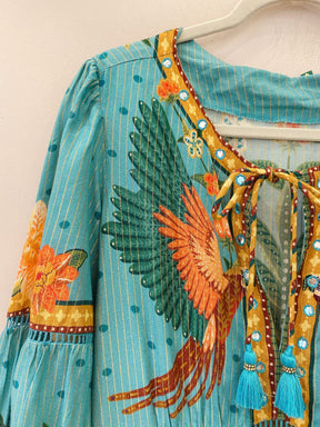 Vestido cropped samba das araras Farm G