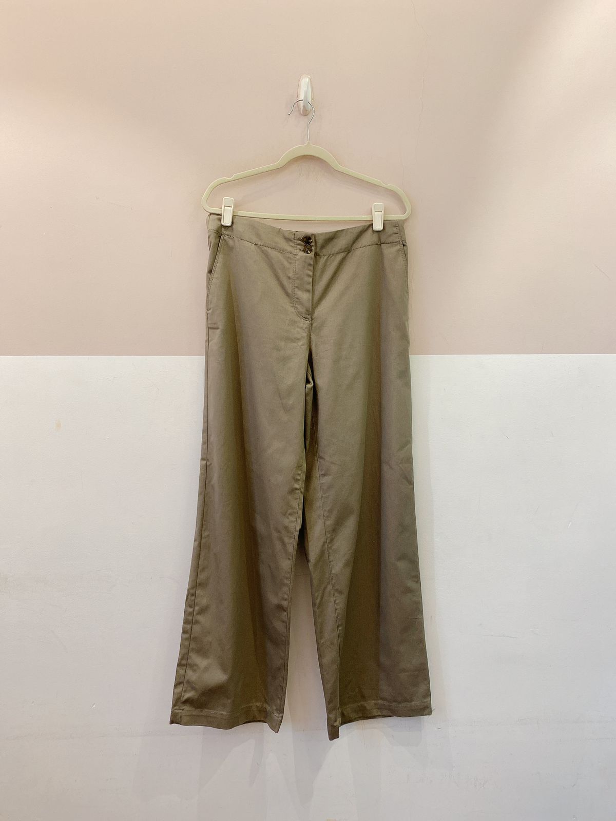 Pantalona social verde Zara G