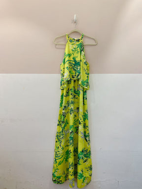 Vestido amarelo estampado Le lis blanc P