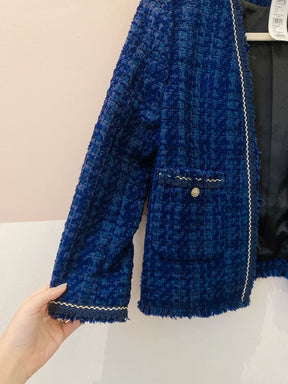 Casaqueto azul tweed Zara P