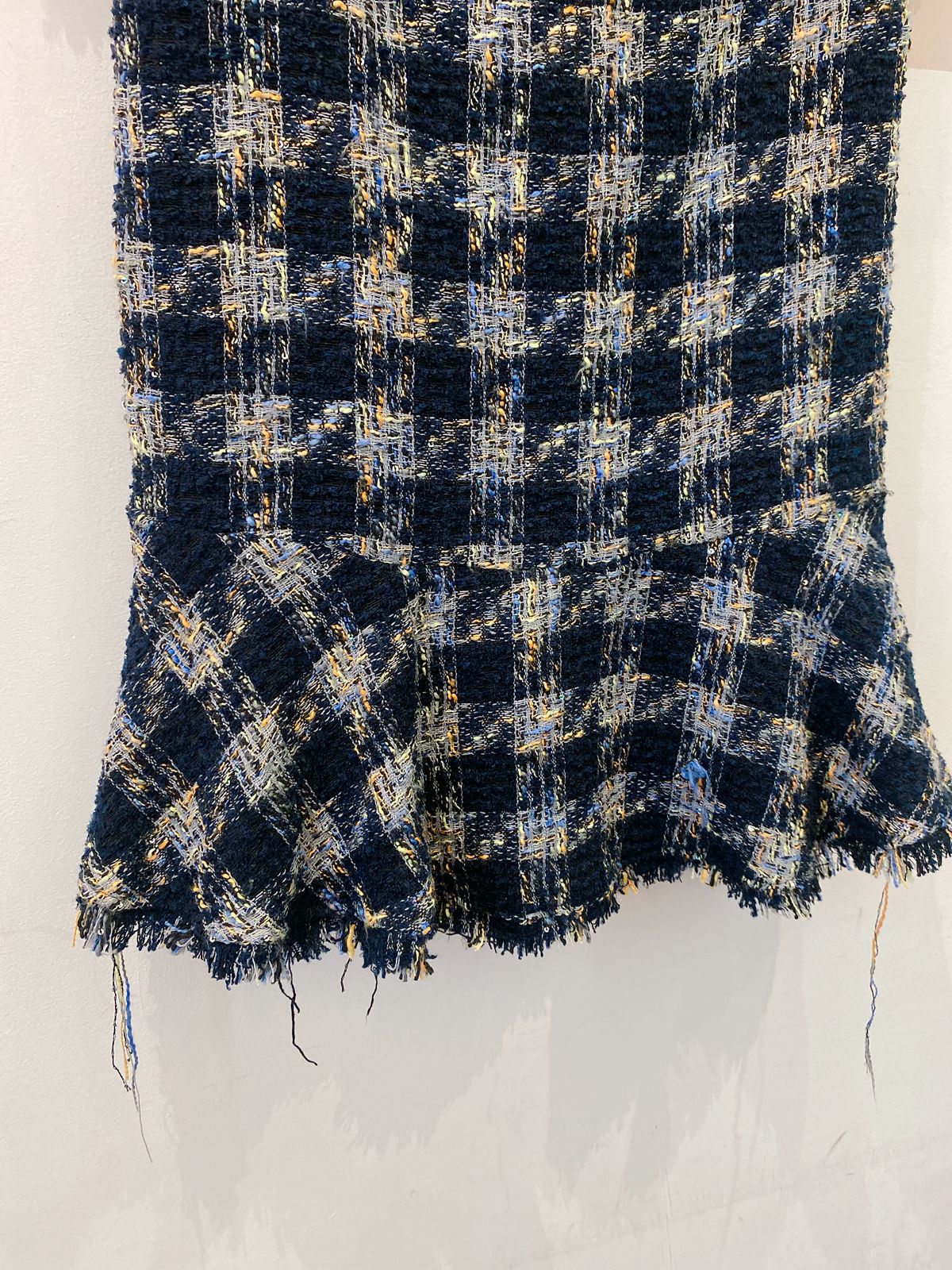 Vestido curto xadrez tweed Animale P