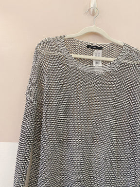 Camisa crochet furadinha p&b Lenny Niemeyer P