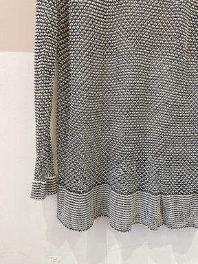 Camisa crochet furadinha p&b Lenny Niemeyer P