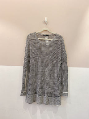 Camisa crochet furadinha p&b Lenny Niemeyer P