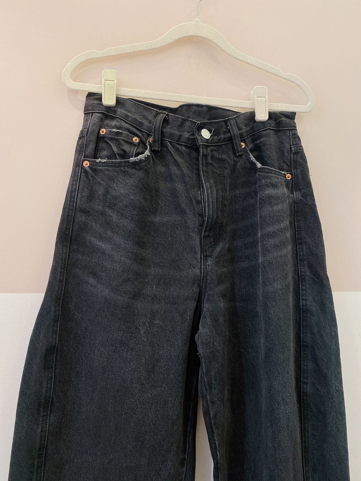 Calça jeans preta Zara 36