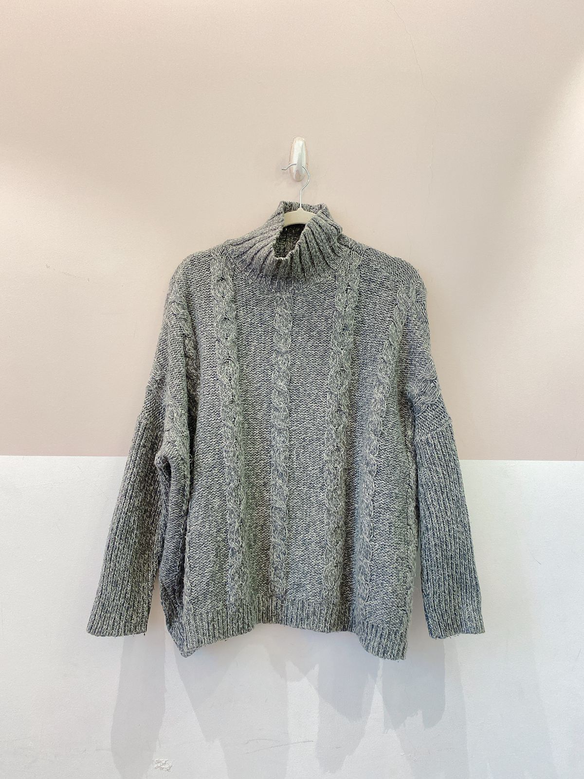 Tricot gola cinza Zara M