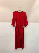 Vestido vermelho tecido Zara P