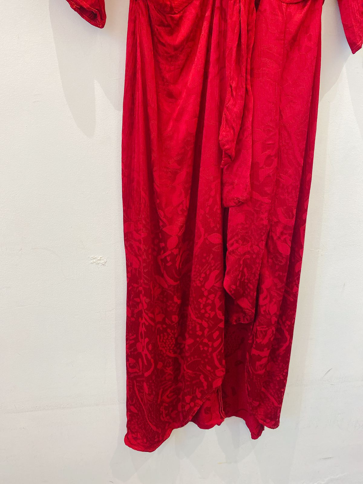 Vestido vermelho tecido Zara P