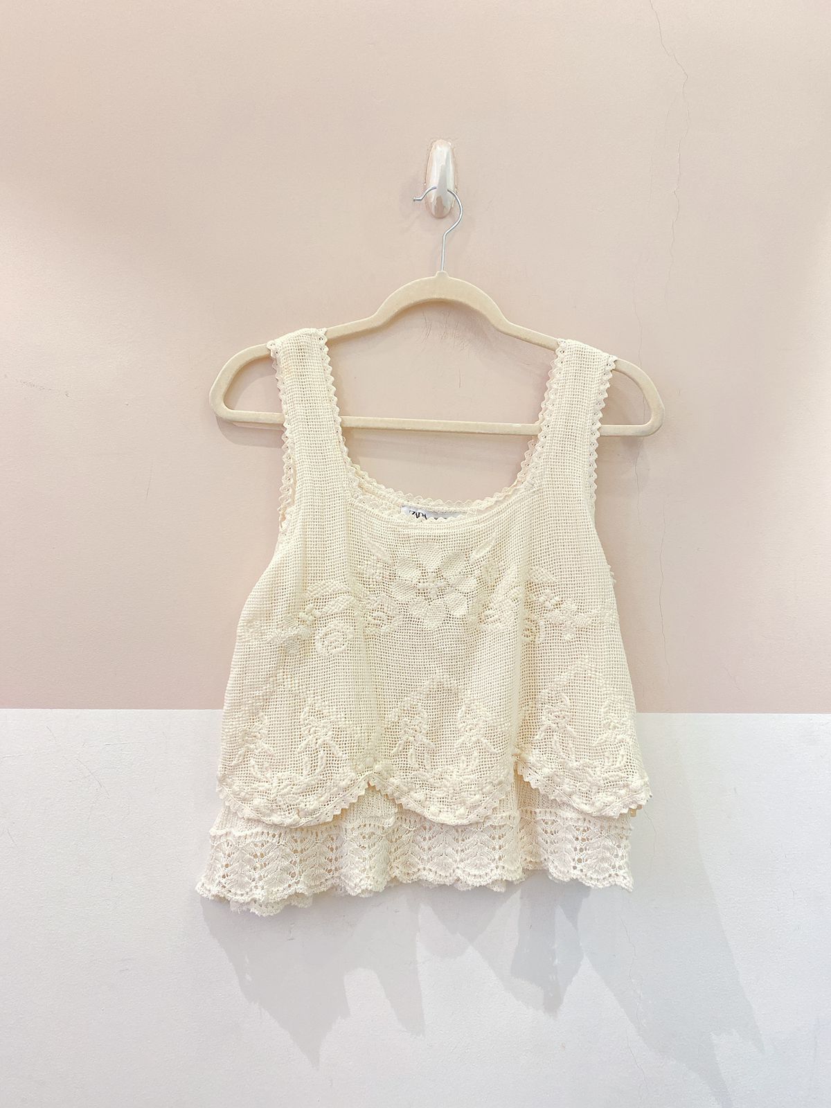 Blusa off renda Zara P