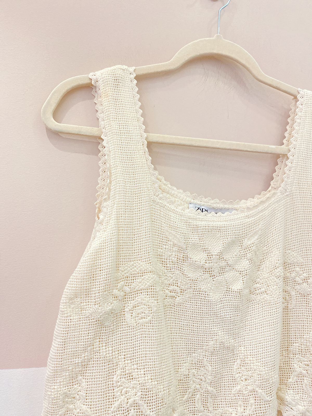 Blusa off renda Zara P