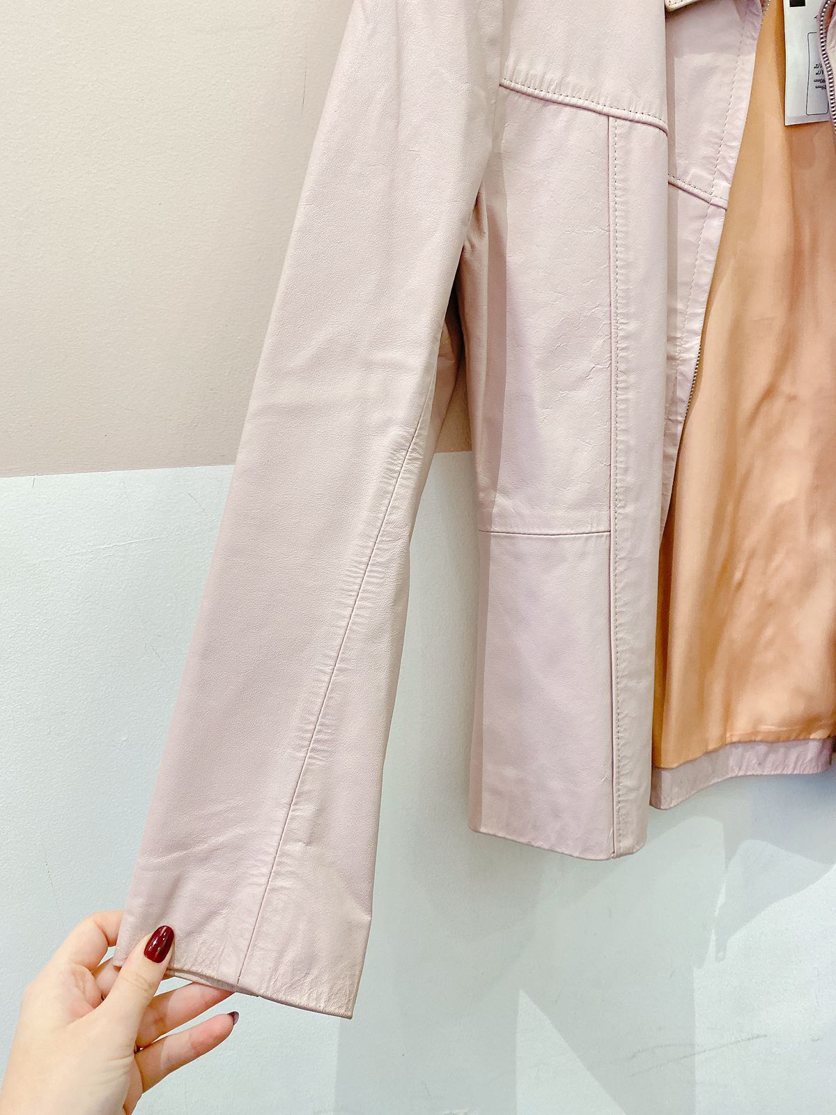 Jaqueta couro rosa Tonin M