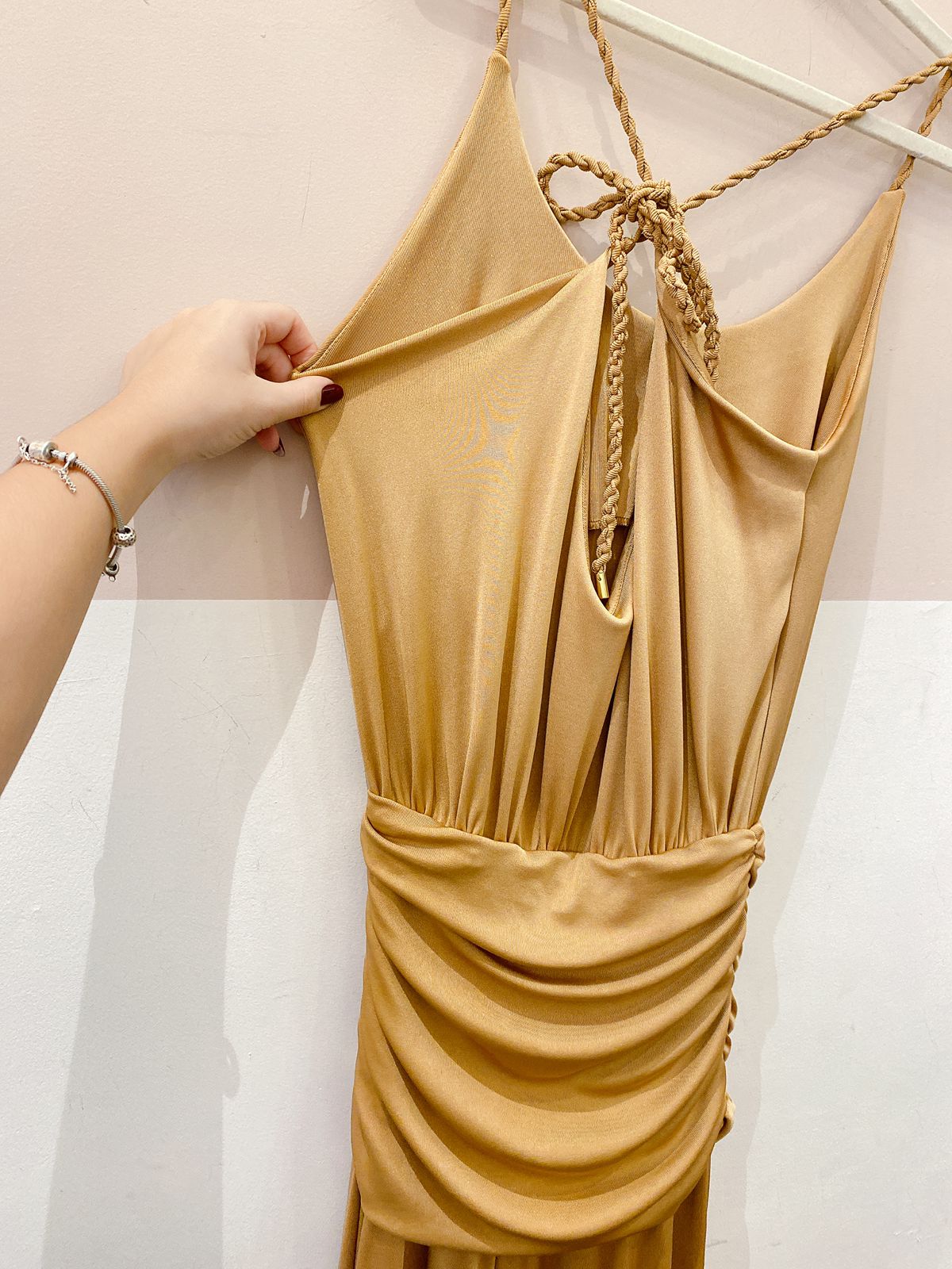 Vestido longo dourado Dress To M