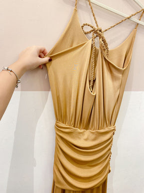 Vestido longo dourado Dress To M