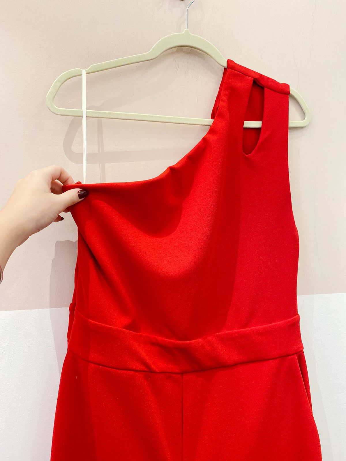 Macacão vermelho crepe AHA G