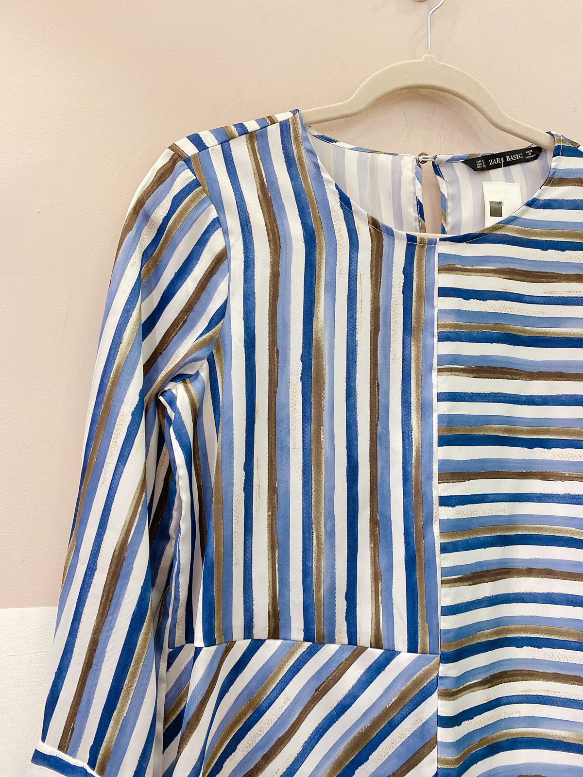 Bata listrada azul Zara P