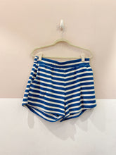 Short atoalhado azul listras Peepou M