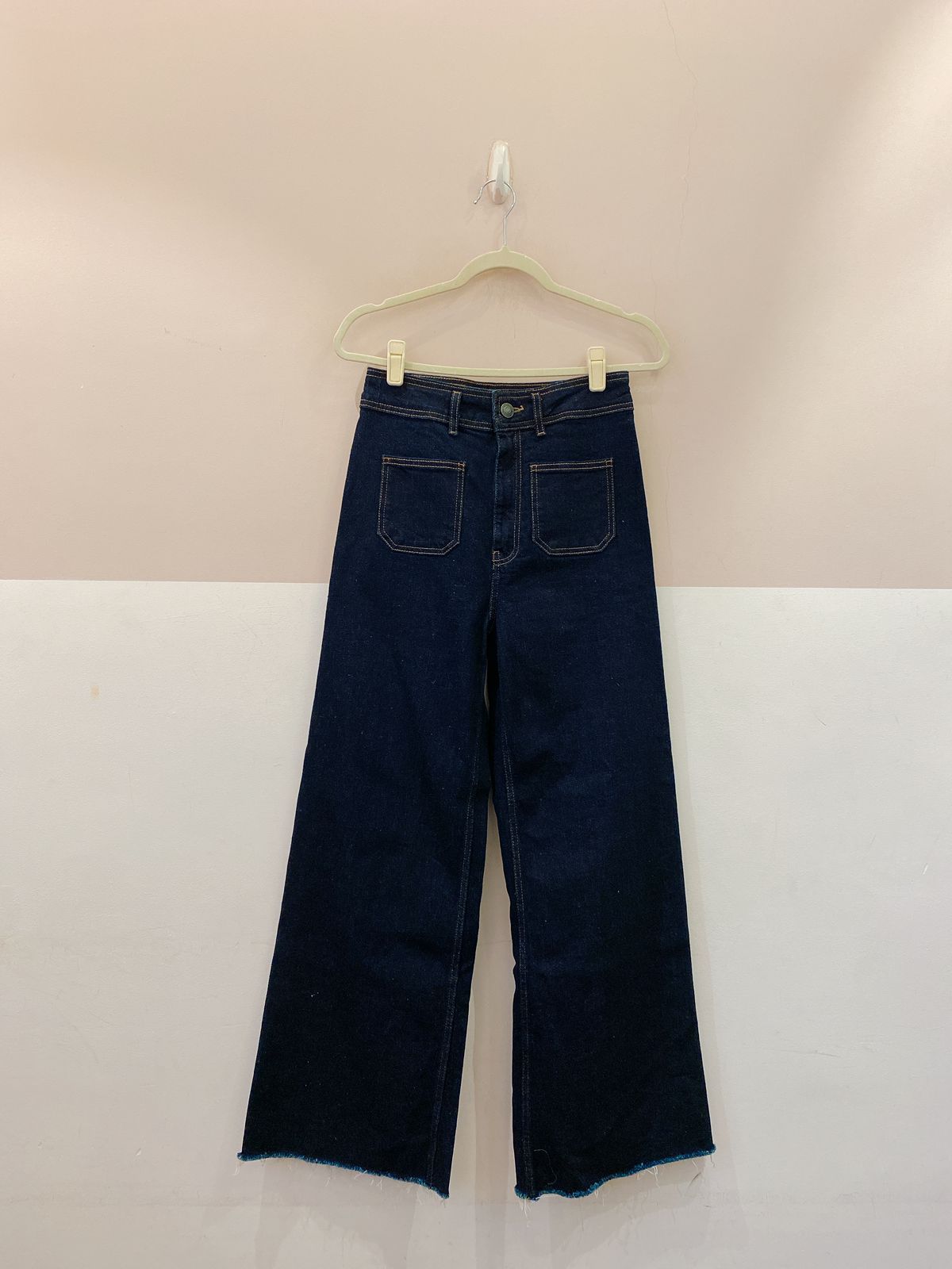 Calça jeans escura Zara 36