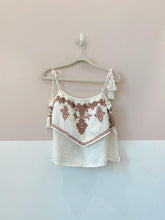 Cropped off bordada Maria Filó M