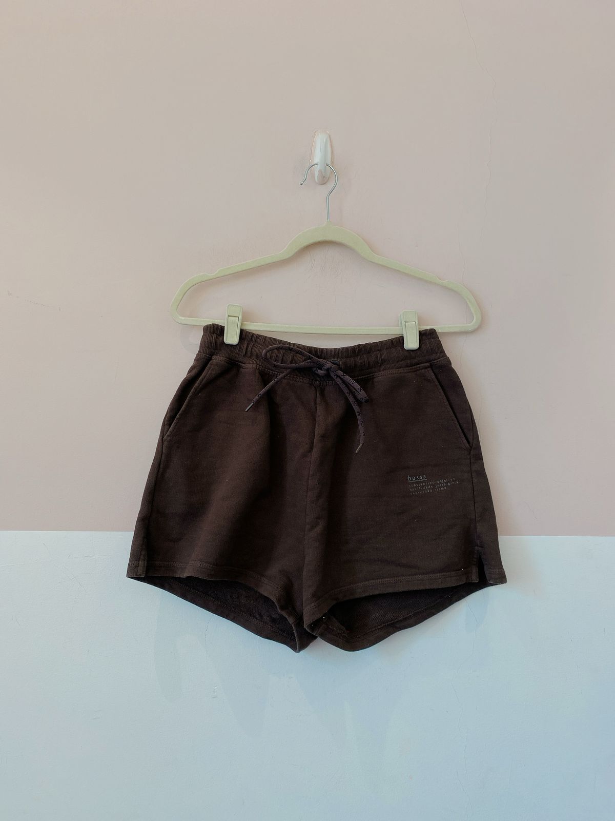 Short moletom marrom Hering e BY NV M